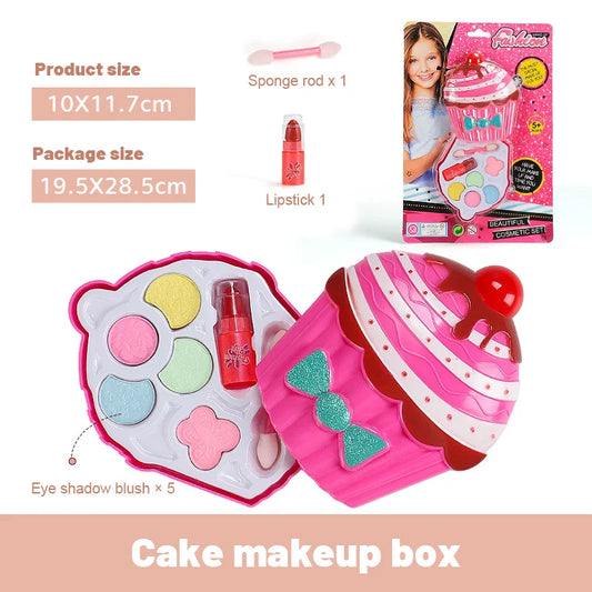 Jeu de maquillage de princesse pour enfants - Maquillage fictif avec rouge à lèvres et fard à paupières pour les fêtes