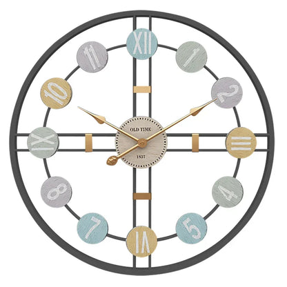 Floroux | Horloge murale vintage grande