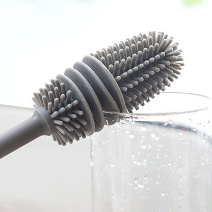 BrushMaster – Brosse à vaisselle en silicone pour bouteilles et verres