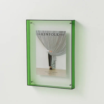 Floroux | Double-sided acrylic photo frame | Transparent and modern | Magnetic | Ideal for home and office