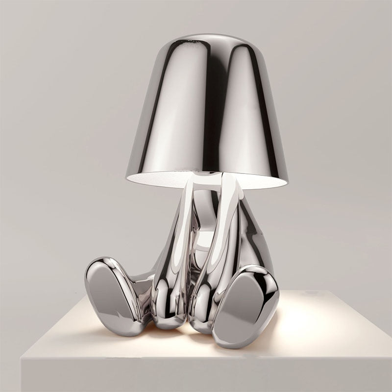 Floroux Monsieur LED Table Lamp | Elegant Figure Lamp | Modern Decor for Home & Office