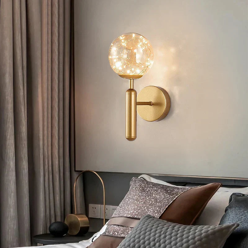 Floroux - Applique LED élégante en design en verre scandinave