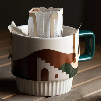 Tasse à café Retro Morandi pour les amateurs de café