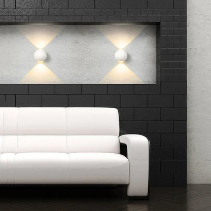 Floroux Aluminium Bol Forme Applique | Éclairage LED | Design Moderne | Dimmable | Décoration Murale