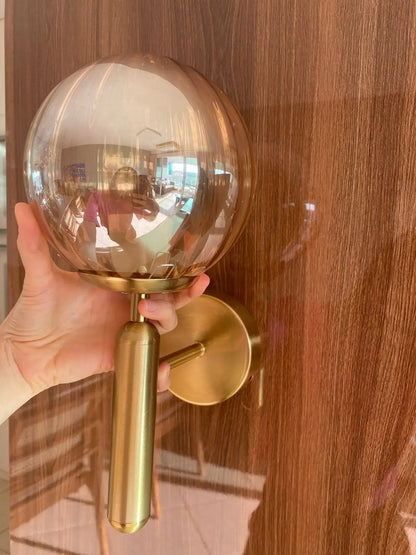 GlobeLuxe - Applique Murale en Verre avec Éclairage LED