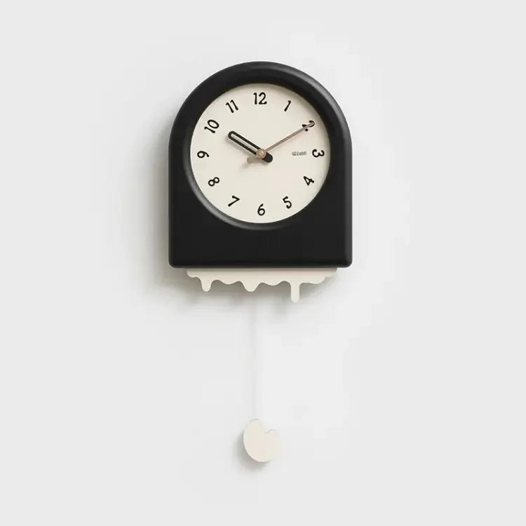 CremePendulum Clock - Horloge mural coréen au design moderne