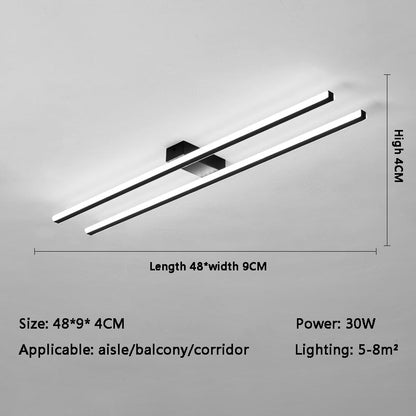 Couloir Corridor Escalier Lampe Nordique Longue Lumières LED au Plafond