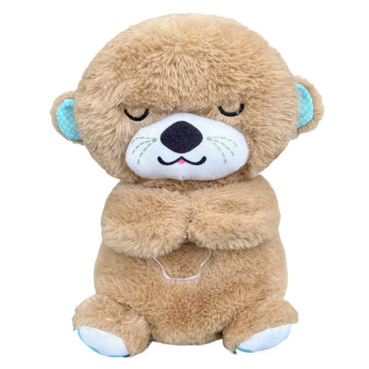 Ours en Peluche Respirant - Musique Apaisante et Lumière pour Bébés, Compagnon de Sommeil pour Enfants, Cadeau Parfait pour Nouveaux Parents