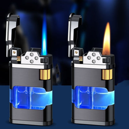 Floroux Gas Lighter | Wind-Resistant Blue Flame Design | Rechargeable | Stylish Accessory