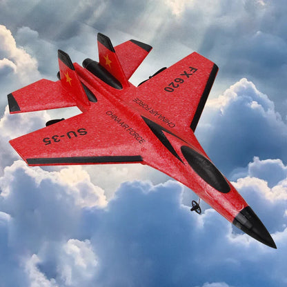 EPP Télécommande Avion de Chasse SU-35 - Avion Planeur 2.4G pour Enfants, Jouet Facile à Piloter