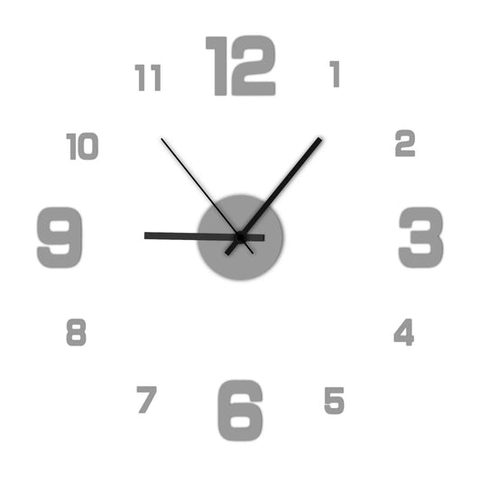 Horloge murale créative sans cadre