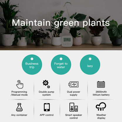 Tuya Smart Water Pump Timer - Contrôle d'arrosage par irrigation micro-goutte WiFi via les applications SmartLife Google Alexa