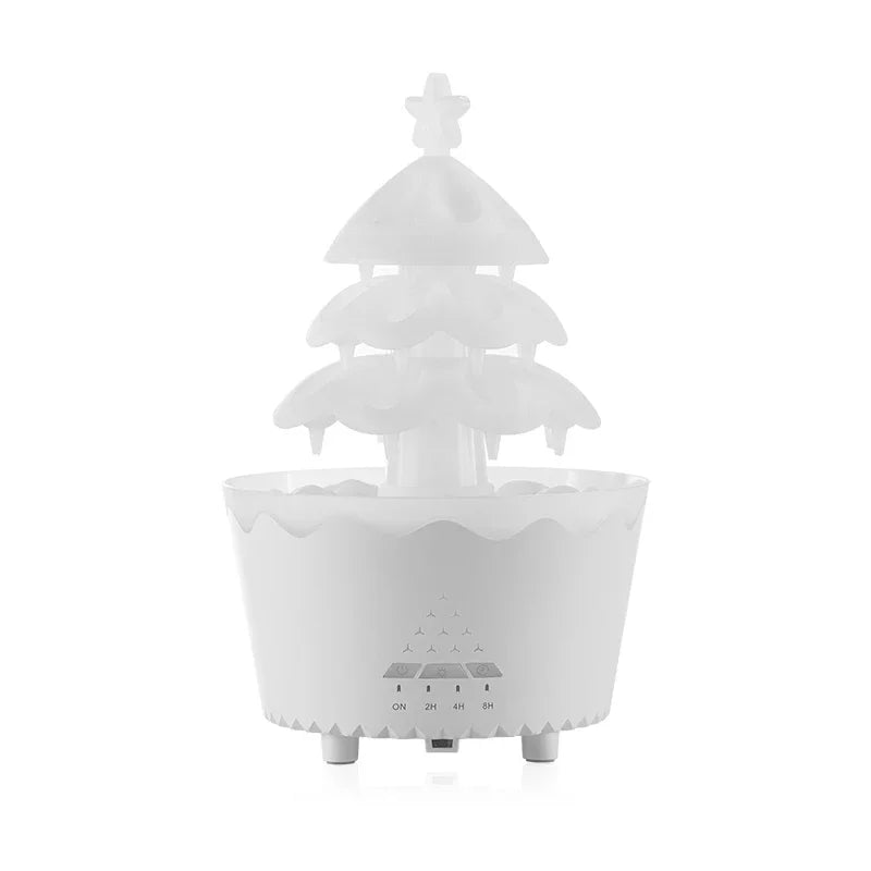 Diffuseur d'aromathérapie arbre de Noël chanceux avec télécommande - Humidificateur goutte à goutte pour la maison