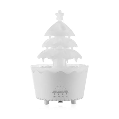 Diffuseur d'aromathérapie arbre de Noël chanceux avec télécommande - Humidificateur goutte à goutte pour la maison