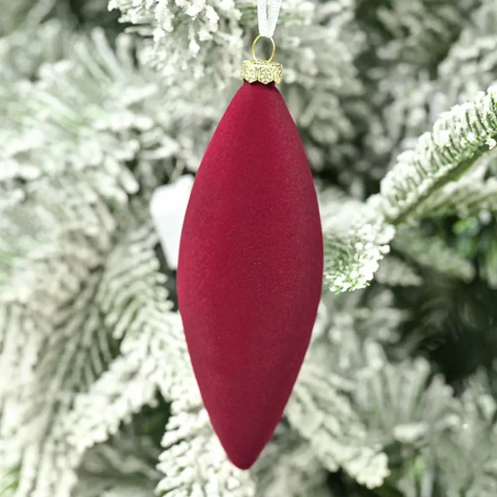 Boules de Noël élégantes en velours flocké incassables - Décorations d'arbre de vacances réutilisables pour l'ambiance festive 27PCS
