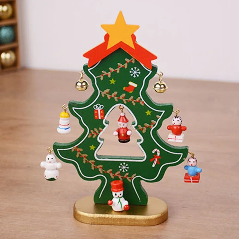 CharmTree Sapin de Noël - Décoration de Noël 3D en Bois Fabriquée à la Main