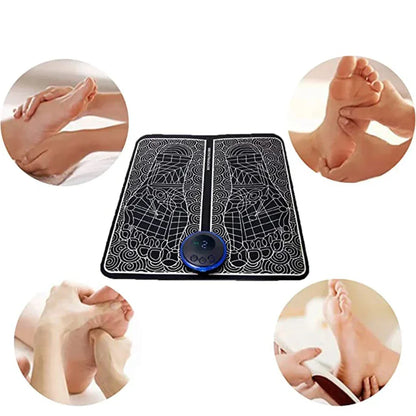 Floroux - Massager de pieds EMS portable pour soulagement de la douleur et détente