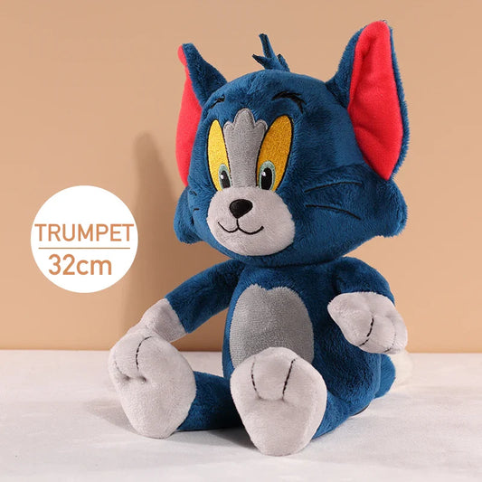 Doll en peluche Tom et Jerry mignon - Coussin apaisant pour le sommeil des bébés, parfait cadeau pour les enfants et les amateurs de poupées