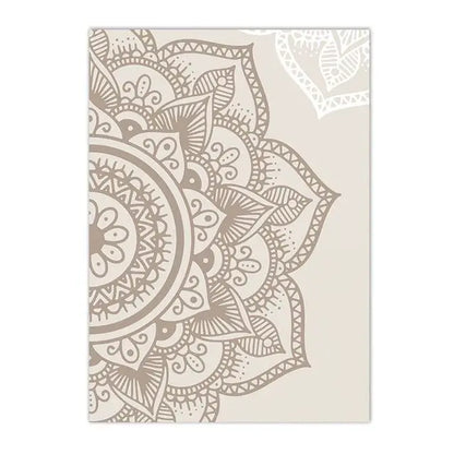 Art de peinture en diamant floral beige