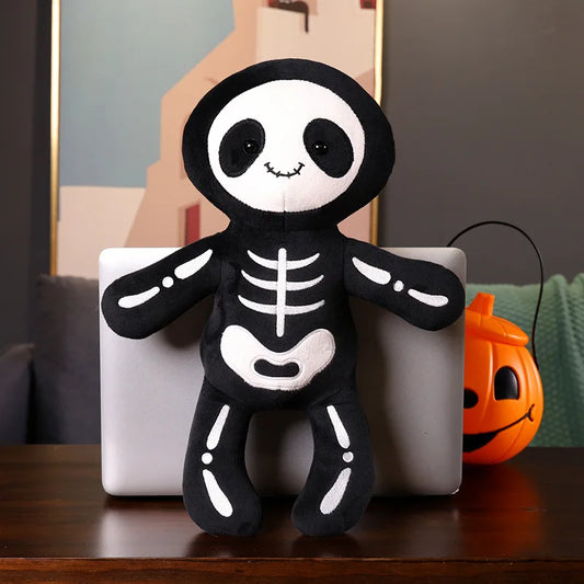 Floroux - Joli jouet en peluche squelette pour des moments d'Halloween effrayants