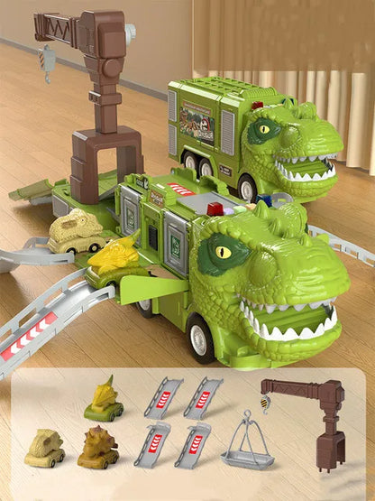 DinoRoar Truck - Voiture d'aventures pliable de dinosaures
