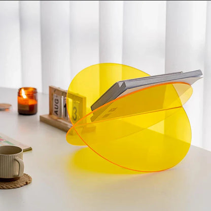 Étagère de rangement en acrylique coloré pour livres