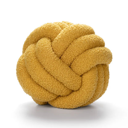 Coussin - Douillet - Boule nouée à la main - Peau de mouton