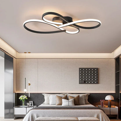 LuxeNoir – Plafonnier LED Moderne et Élégant