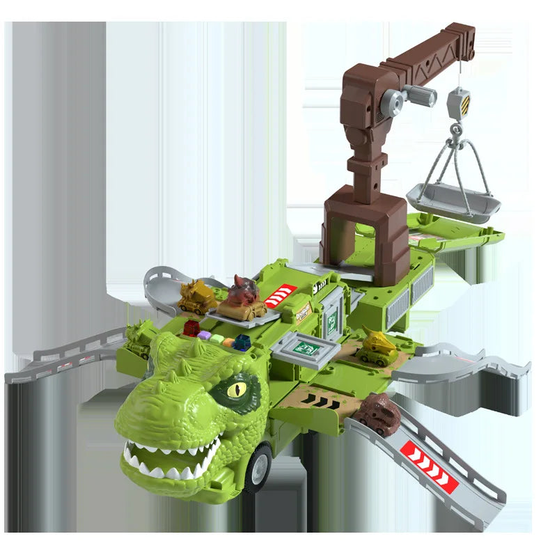 DinoRoar Truck - Voiture d'aventures pliable de dinosaures