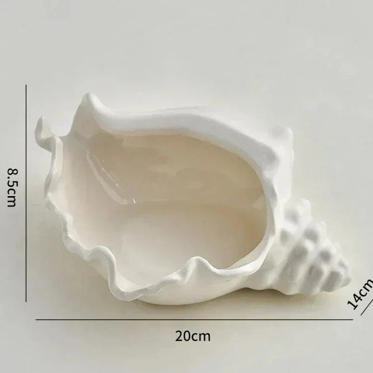 Floroux Conch Design Boîte de rangement | Inspiration coquillage | Décor et fonctionnalité | Espace de rangement élégant