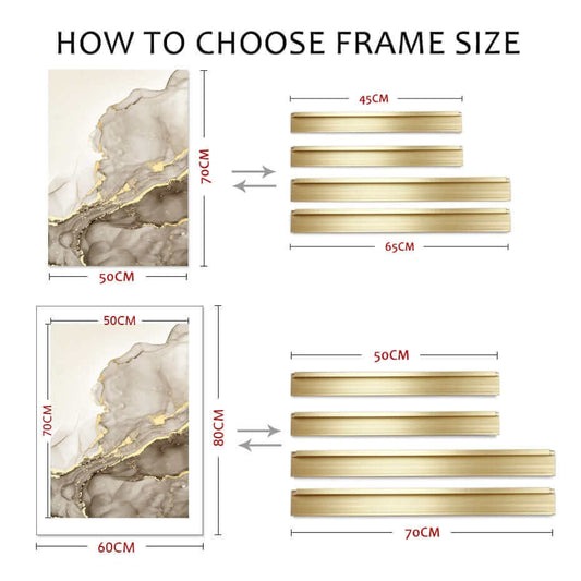 DIY Cadre en aluminium pour toile Art mural