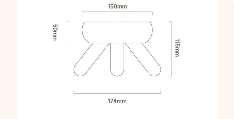 Bol en céramique pour chats avec trois pieds, pour nourriture et eau