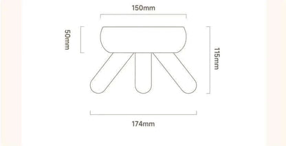 Bol en céramique pour chats avec trois pieds, pour nourriture et eau