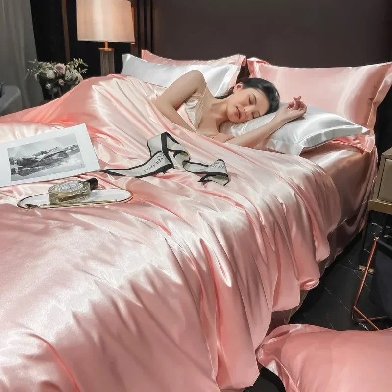 Élégance Soie – Parure de Lit Complète en Soie Premium pour un Sommeil Luxueux