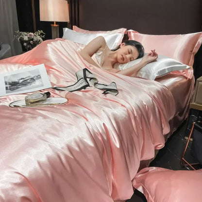 Élégance Soie – Parure de Lit Complète en Soie Premium pour un Sommeil Luxueux