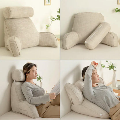 Floroux - Coussin lombaire ergonomique avec accoudoirs et appuie-tête