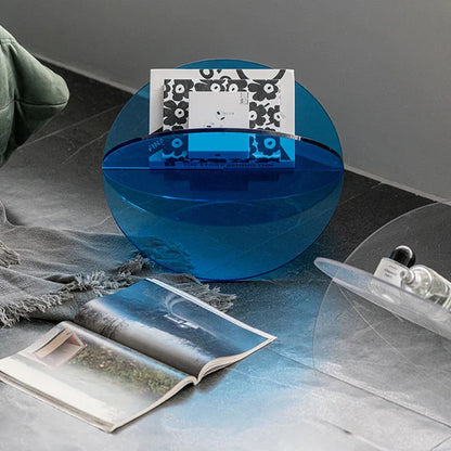 Étagère de rangement en acrylique coloré pour livres