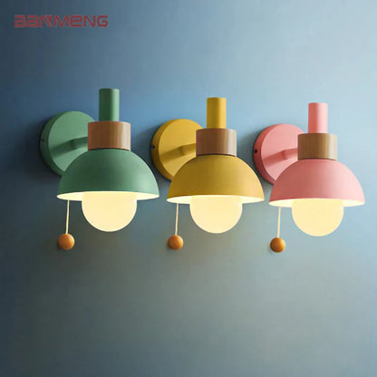 Lampe murale Macaron rose