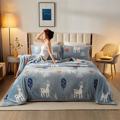 DouceFlanelle – Couverture Ultra-Douce pour Nap et Salon