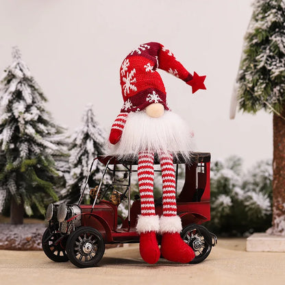 Floroux - Bonhomme de neige en peluche amusant pour une ambiance festive