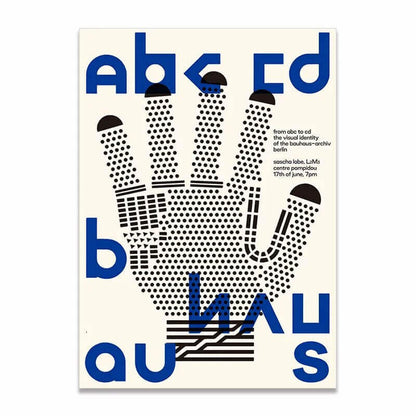 Affiche premium en toile Bauhaus créatif