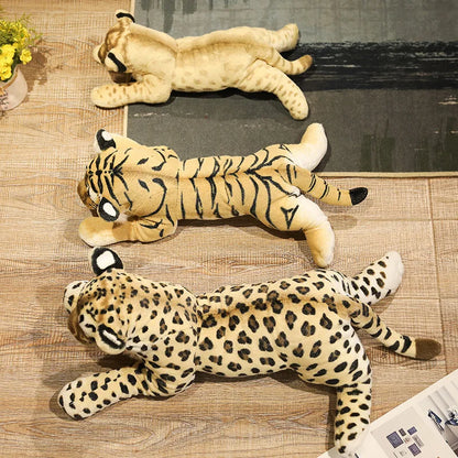 Floroux - Ensemble de peluches avec lion, tigre et léopard pour les amateurs d'aventure