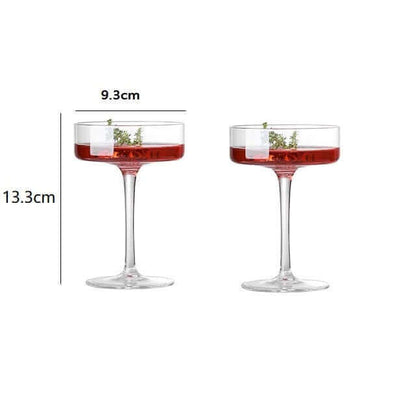 Ensemble de véritables flûtes à champagne