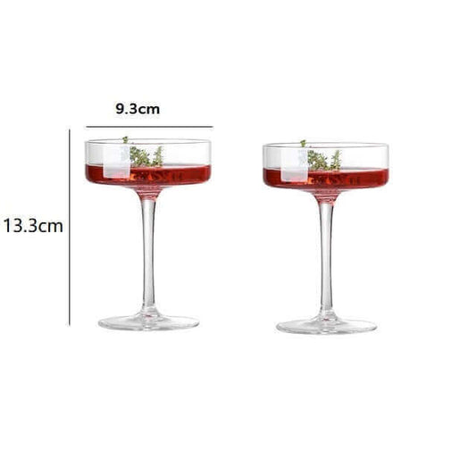 Ensemble de véritables flûtes à champagne