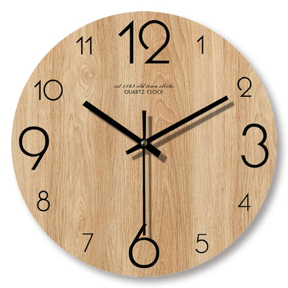 Horloge NaturelDesign – Horloge Murale en Bois Élegant