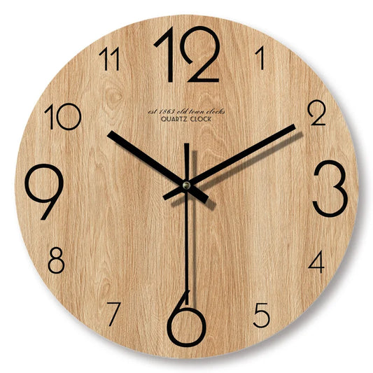 Horloge NaturelDesign – Horloge Murale en Bois Élegant