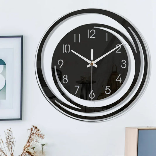 Floroux Stille | Horloge Murale Silencieuse Moderne au Design Scandinave