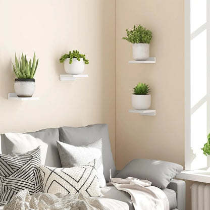 Petites étagères en bois flottant paquet de 4