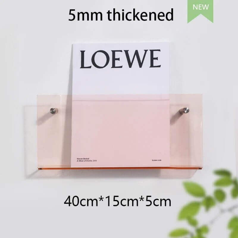 Étagère flottante en acrylique fluorescent des années 80