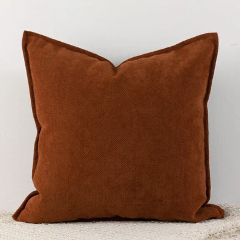 ChenilleCozy – Housse de coussin simple pour la décoration de la maison et de la chambre